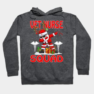 Christmas Vet Nurse Squad Reindeer Pajama Dabing Santa Hoodie